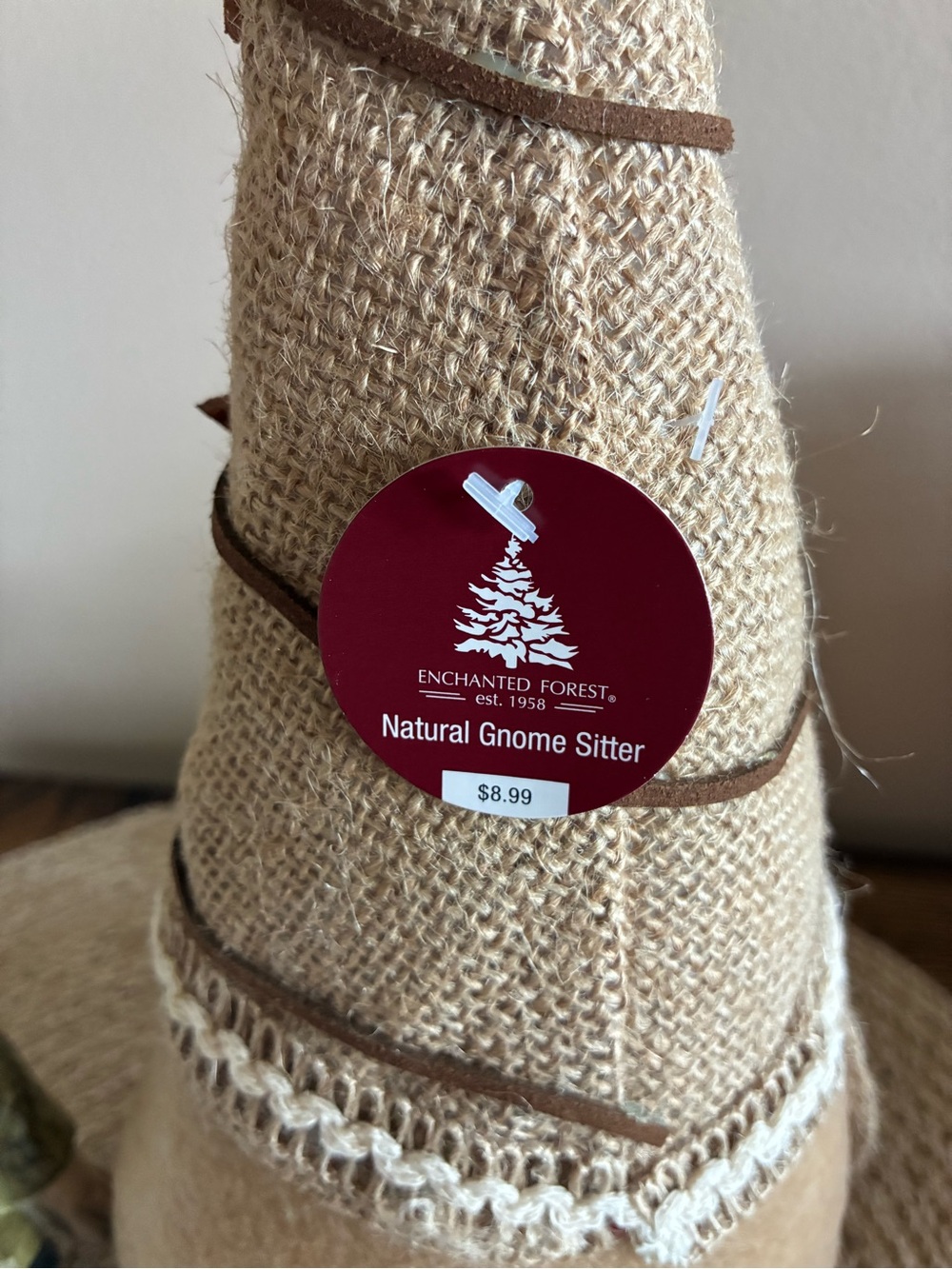 Rustic Burlap Star Gnome with Fall Leaf Accent Gnome Set of 2 - Picture 8 of 8